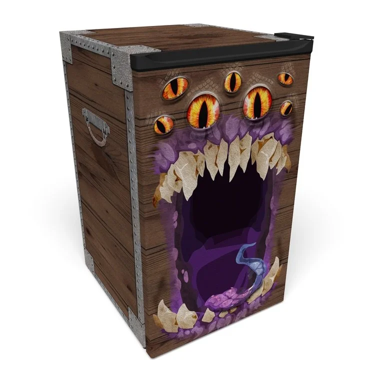 D&D Monster Chest Mimic Mini Fridge Wrap